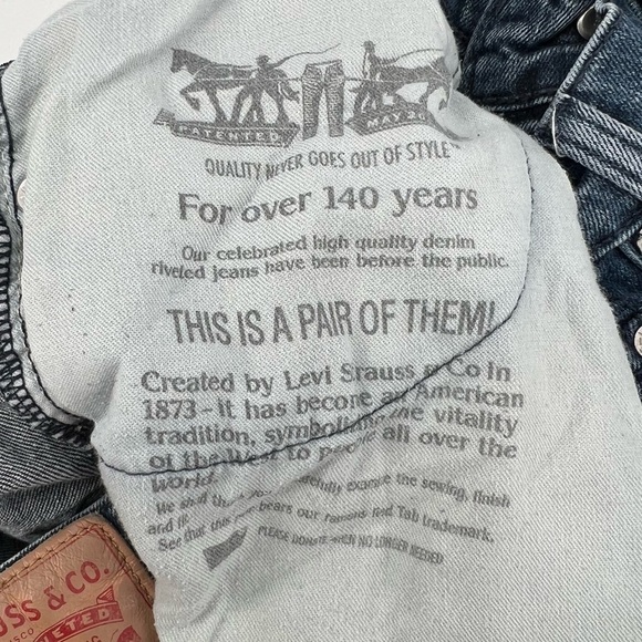 Levi's 514 Straight Fit Denim Jeans Size 29 x 32 Men's - Picture 5 of 7